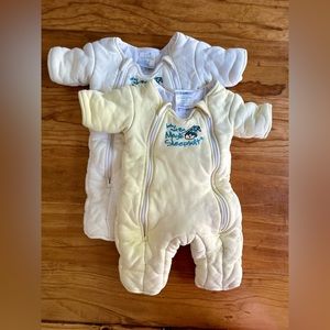 2 Baby Merlin’s Magic Sleepsuits, Small (3-6 months)